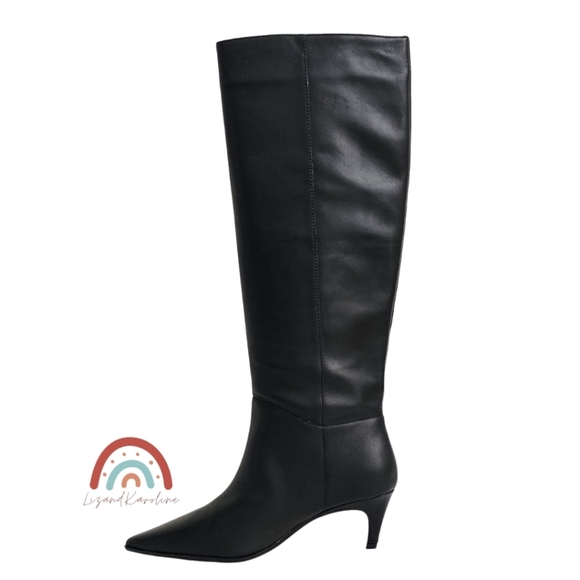 New! J. Crew New Stevie Knee High Pull On Boots in Leather - Picture 5 of 16